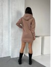 Сукня-туніка на флісі кавового кольору 29376
