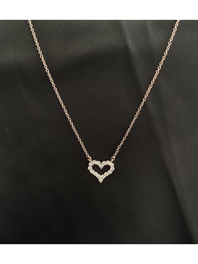 Підвіска Серце з ланцюжком золотого кольору 33044