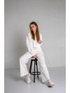 Прогулянковий жiночий костюм з ангори молочного кольору 36097
