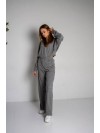 Прогулянковий жiночий костюм з ангори сiрого кольору 36096
