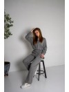Прогулянковий жiночий костюм з ангори сiрого кольору 36096