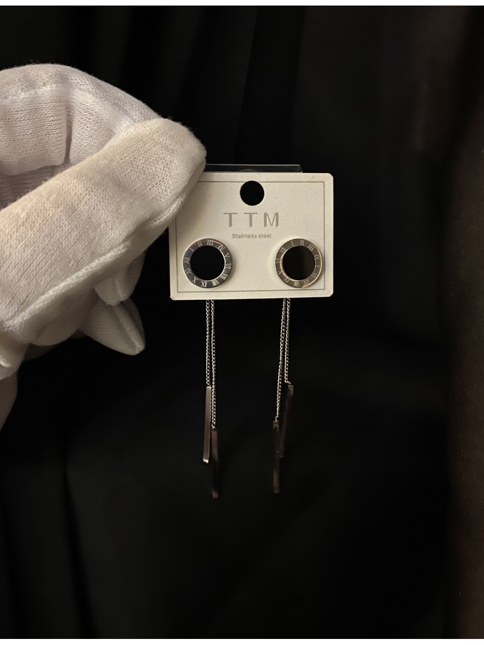 Сережки Гвоздики срібного кольору 31903