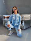 Спортивний велюровий костюм блакитного кольору 28731