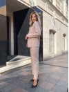 Костюм двійка, бежевого кольору 28631