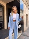 Костюм двойка, голубого цвета 28626
