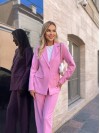 Костюм двійка, рожевого кольору 28630