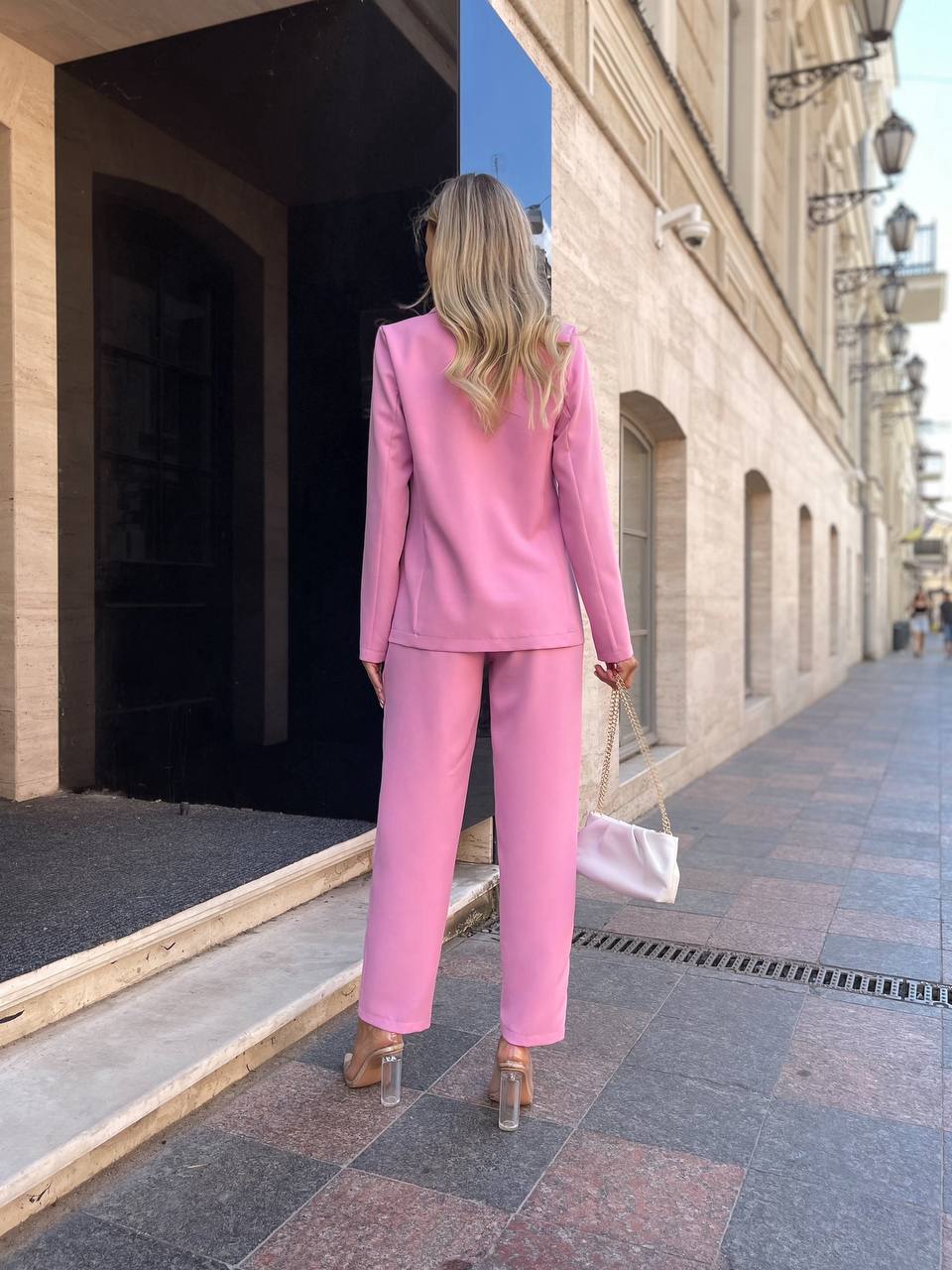 Костюм двійка, рожевого кольору 28630