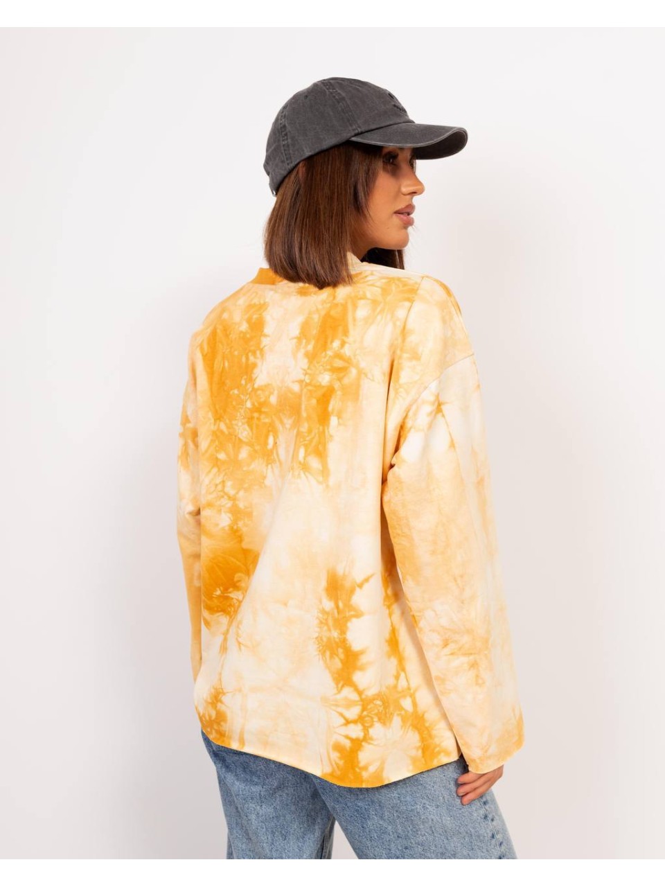 Стильный лонгслив желтого цвета 28982