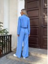 Стильний, жіночий костюм блакитного кольору 28714