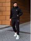 Теплий чоловічий костюм з флiсу чорного кольору 35780
