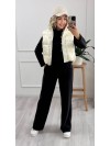 Теплий жiночий костюм чорного кольору 35459