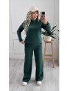 Теплий жiночий костюм смарагдового кольору 35461