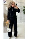 Теплий жiночий костюм з ангори чорного кольору 35825