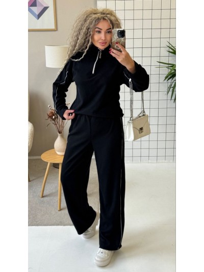 Теплий жiночий костюм з ангори чорного кольору 35825
