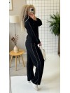 Теплий жiночий костюм з ангори чорного кольору 35825