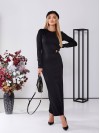Тепла сукня мiдi чорного кольору 25970