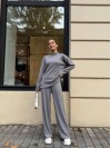 Теплий прогулянковий костюм сiрого кольору 29608