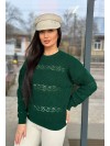 Тонкий женский свитер зеленого цвета 31736