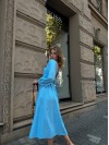 Лляна сукня блакитного кольору 28512