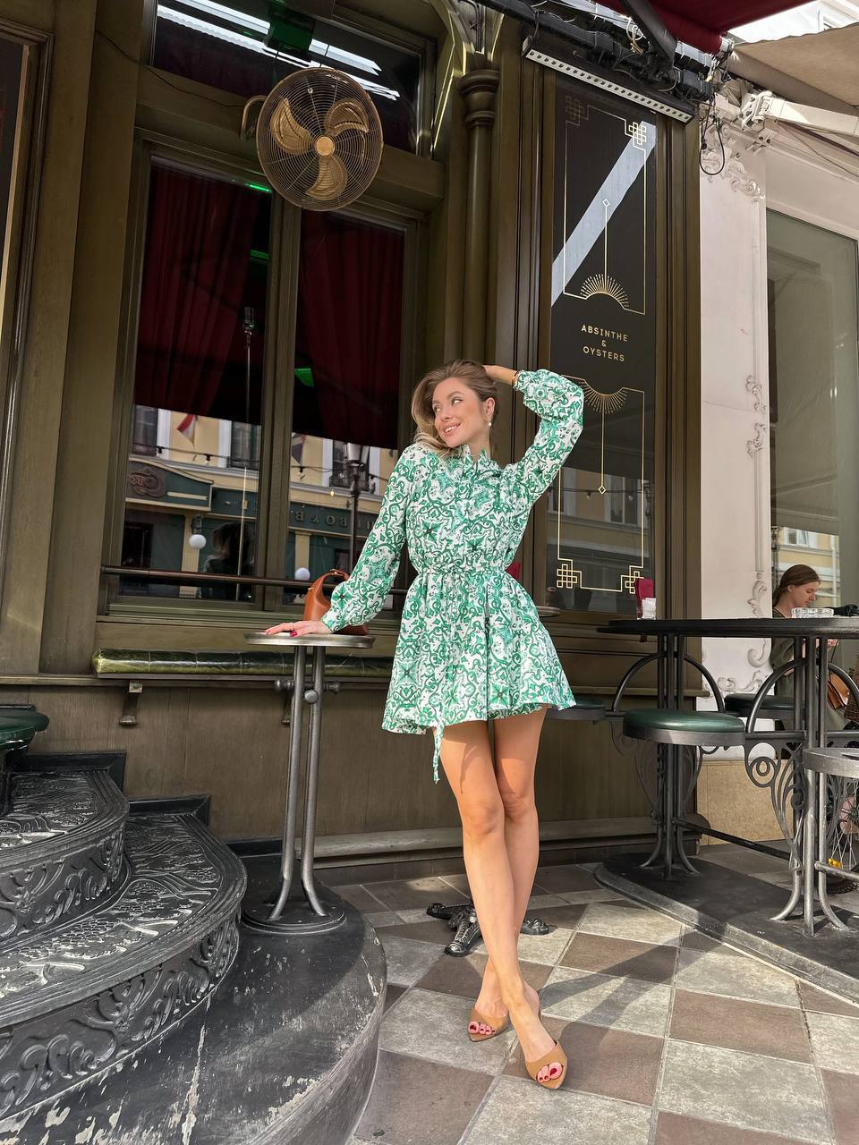 Витончена легка сукня зеленого кольору 28871