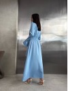 Вечернее платье макси голубого цвета 34627