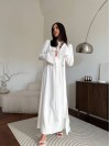 Вечiрня сукня максі молочного кольору 35409