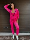 Велюровий жіночий костюм двійка рожевого кольору 34235