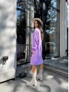В'язана сукня міді бузкового кольору 30466