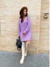 В'язана сукня-туніка лавандового кольору 29942