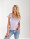 Жіноча базова футболка лiлового кольору 33323