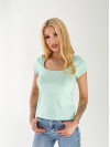Жіноча базова футболка м'ятного кольору 33324