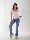 Жіноча базова футболка рожевого кольору 33326
