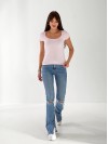 Жіноча базова футболка рожевого кольору 33326