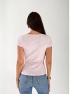 Жіноча базова футболка рожевого кольору 33326