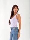 Майка базова жіноча лiлового кольору 33317