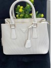 Жіноча базова сумка для роботи з еко-шкіри бiлого кольору 32268
