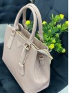 Жіноча базова сумка для роботи з еко-шкіри пудрового кольору 32270
