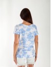Жіноча футболка тай-дай блакитного кольору 33298