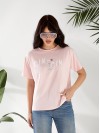 Жіноча футболка з малюнком рожевого кольору 32550