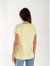 Женская футболка с завязками желтого цвета 33262