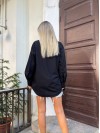Жіноча бавовняна сорочка чорного кольору 32415