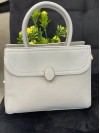 Жіноча класична сумка з еко-шкіри бiлого кольору 32236