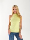 Майка жіноча з горловиною салатового кольору 33224