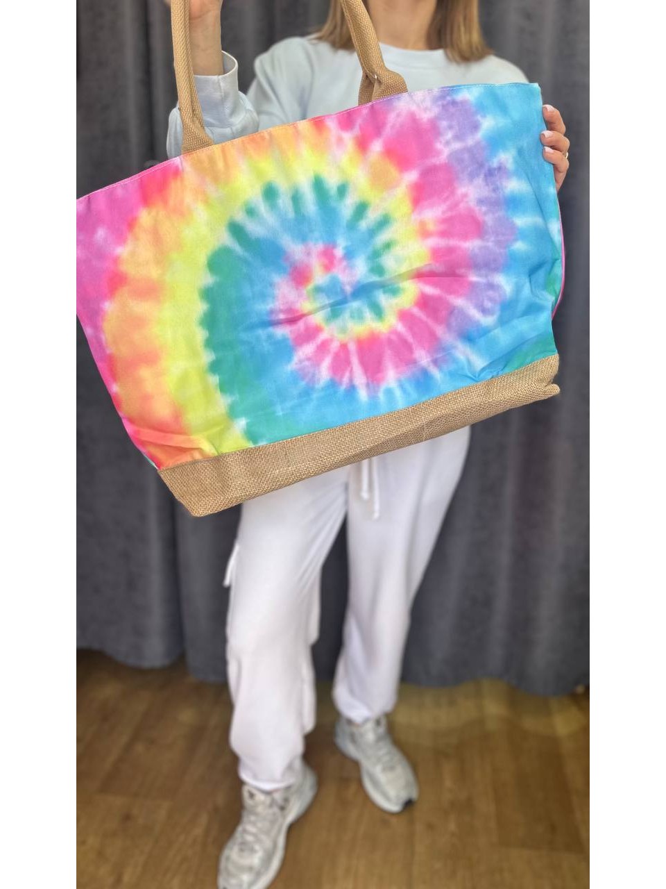 Женская пляжная сумка комбинированного цвета 32751