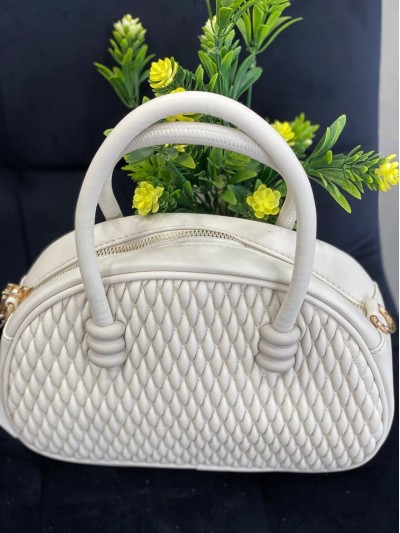 Жіноча сумка крос-боді з еко-шкіри бiлого кольору 32274