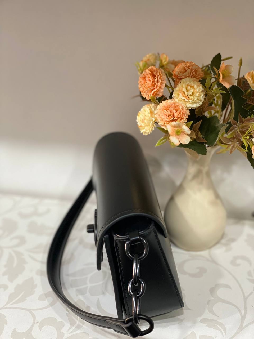 Жіноча сумка крос-боді із еко-шкіри чорного кольору 31990