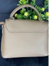 Жіноча сумка-портфель з пористої еко-шкіри коричневого кольору 32065