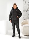 Жіноча зимова куртка чорного кольору 29650