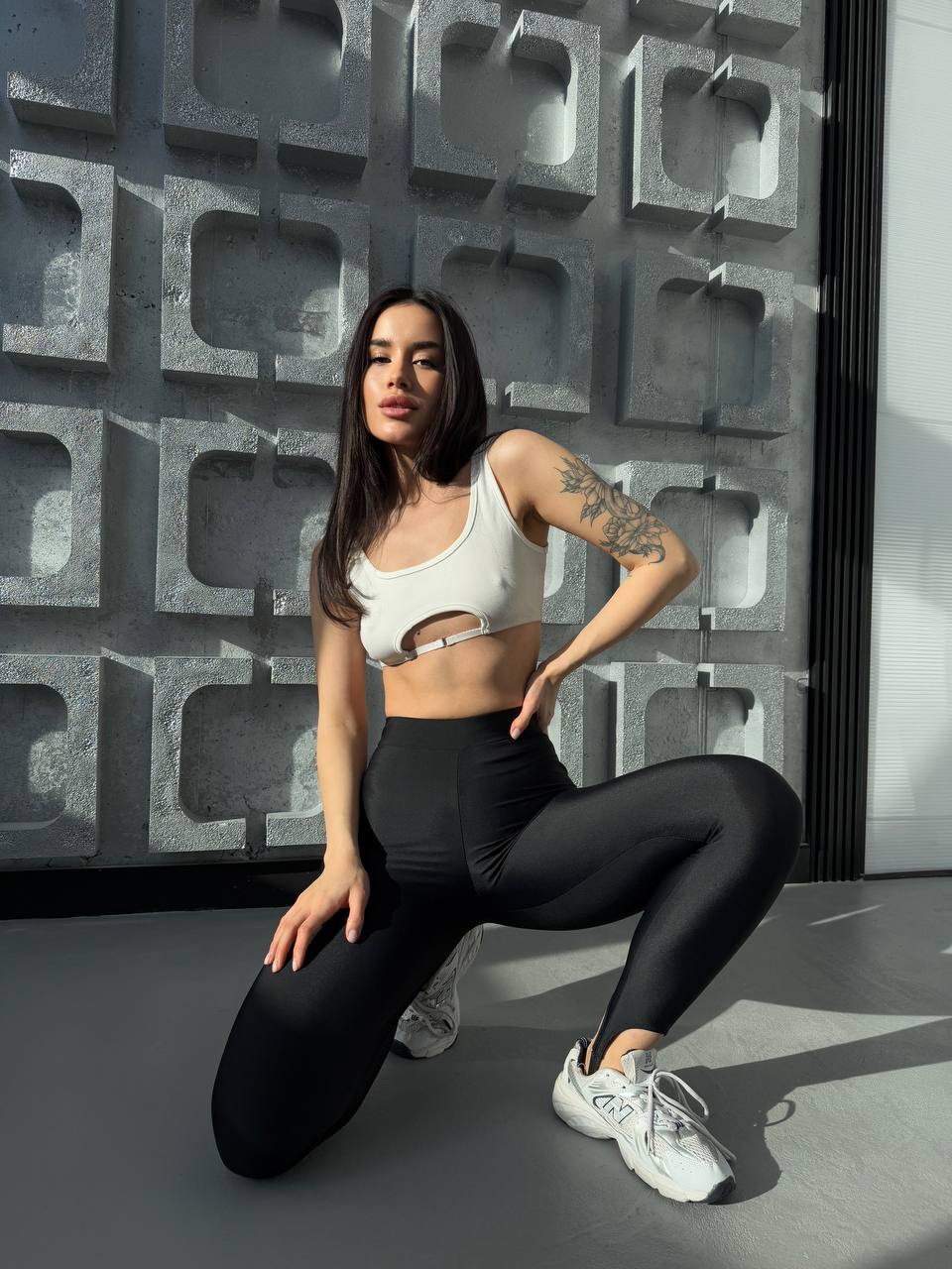 Женские лосины черного цвета 31891