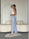 Жіночі повсякденнi штани в блакитну смужку 27446